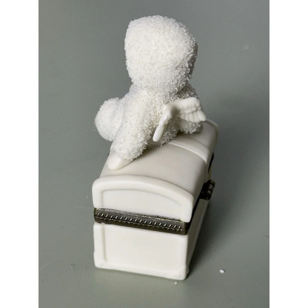 Vtg Dept. 56 Snowbabies Royal Treasures‎ November Birthstone Hinged Trinket Box
